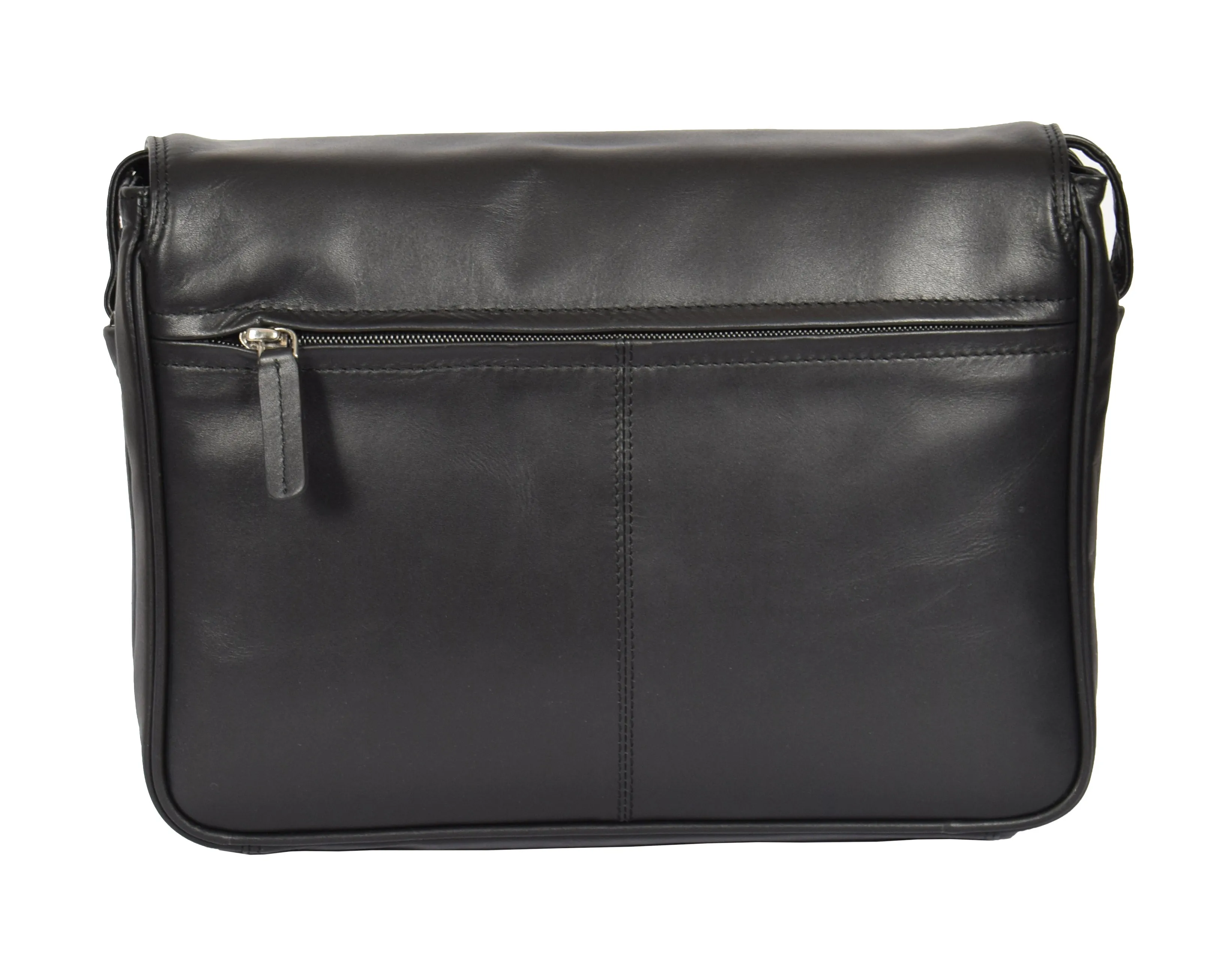 DR365 Women's Leather Cross Body Shoulder Bag Black