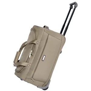 DR639 Large Wheeled Luggage Travel Holdall 82cm Bag Beige