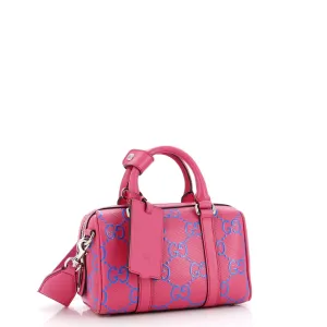 Duffle Bag GG Embossed Perforated Leather Mini