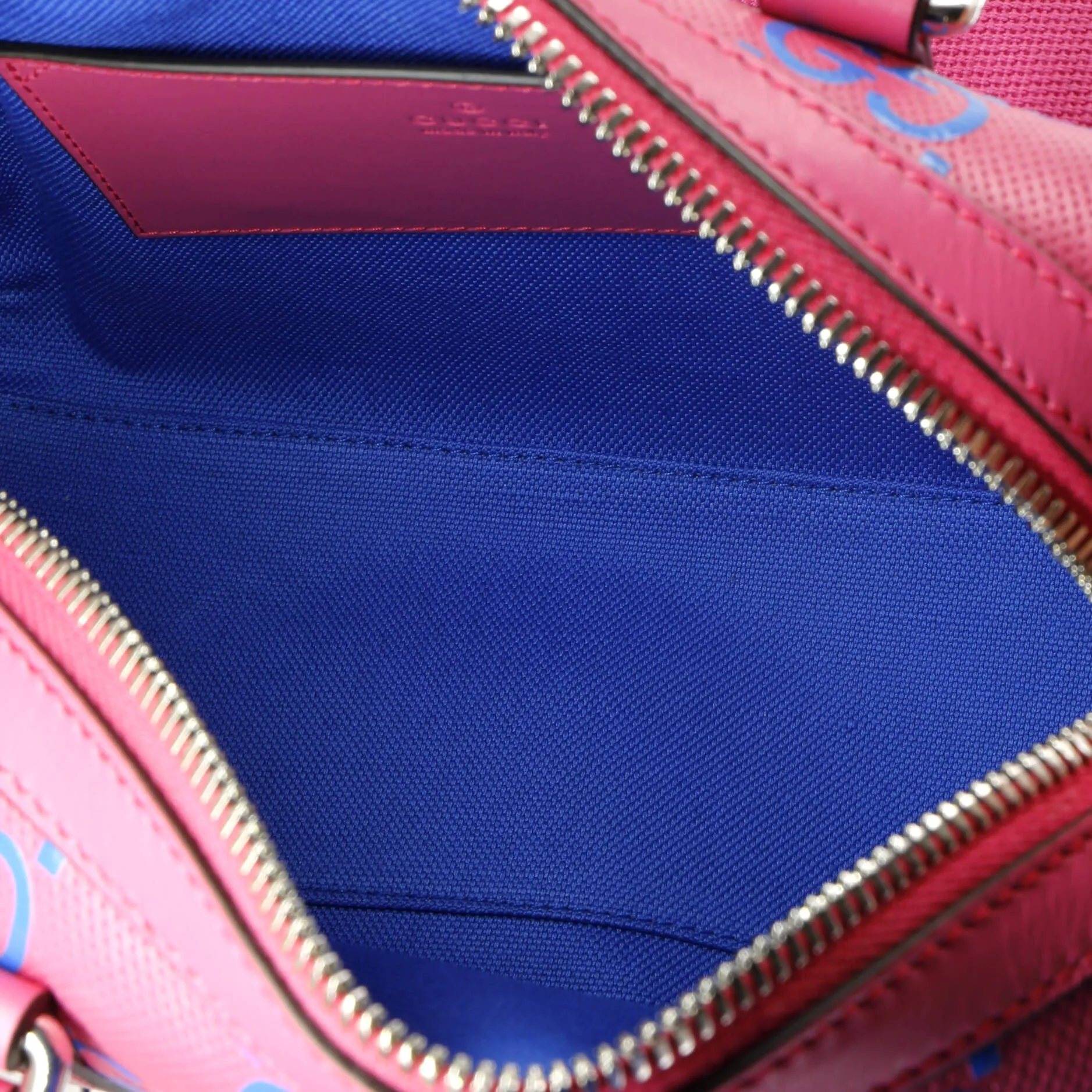 Duffle Bag GG Embossed Perforated Leather Mini