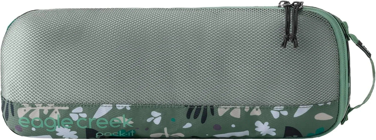 Eagle Creek Pack-It Reveal Slim Cube, Roots And Shoots: Duck Green - Medium