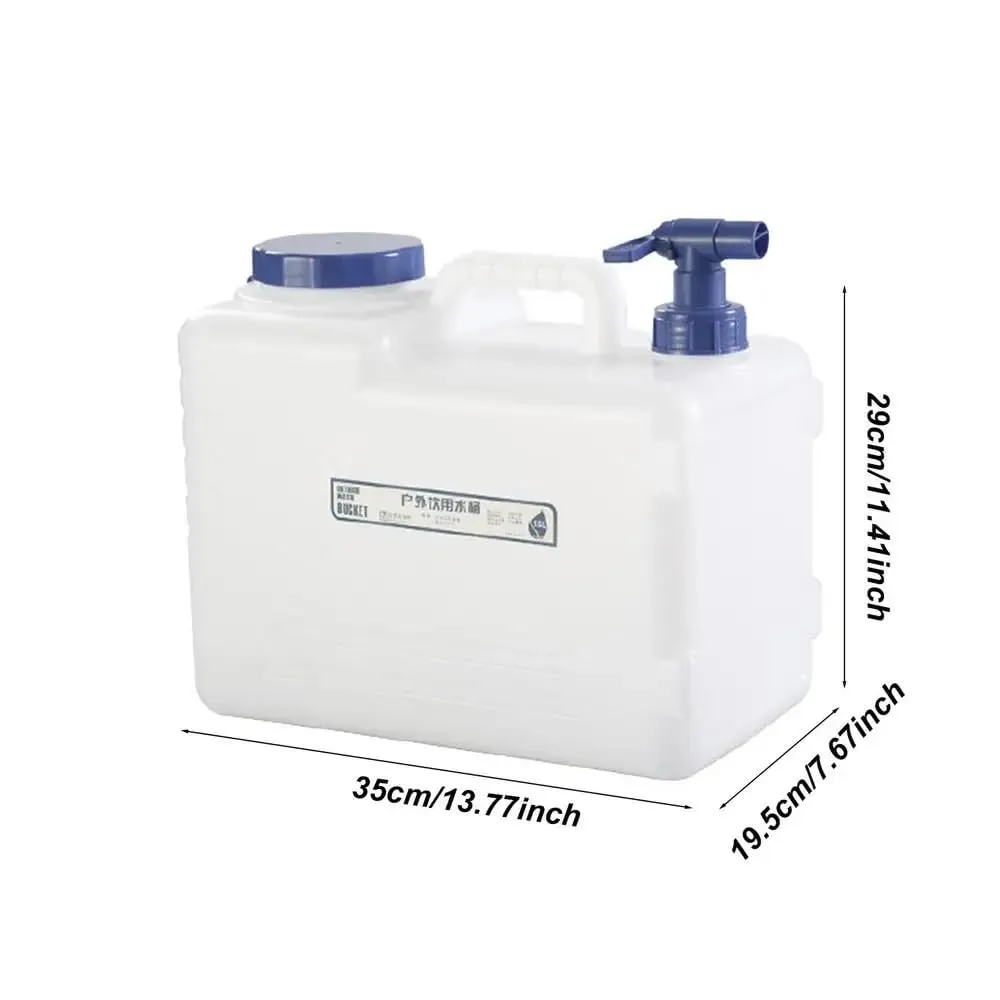 EatingBiting 4 Gallon Water Storage Carrier Portable Camp Water Tank Containers 15L Large Capacity Leak-Proof Water Storage Tanks with Handle Water Storage Carrier Jug