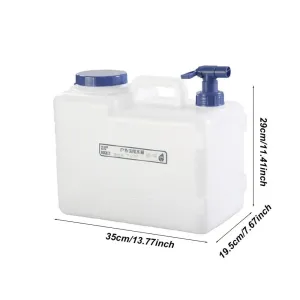 EatingBiting 4 Gallon Water Storage Carrier Portable Camp Water Tank Containers 15L Large Capacity Leak-Proof Water Storage Tanks with Handle Water Storage Carrier Jug