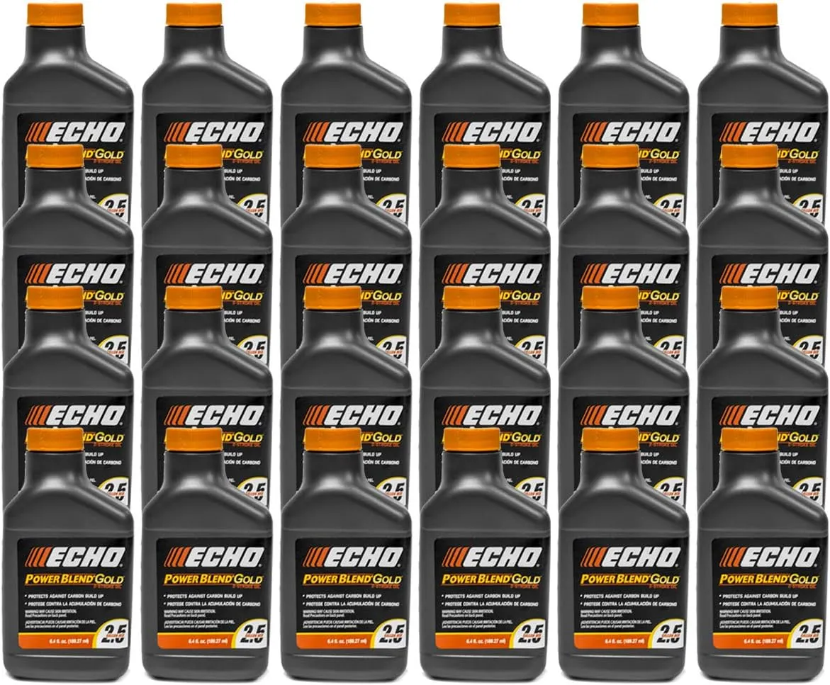 Echo 24PK Oil 6.4 oz Bottles 2 Cycle Mix for 2.5 Gallon - Power Blend 6450025