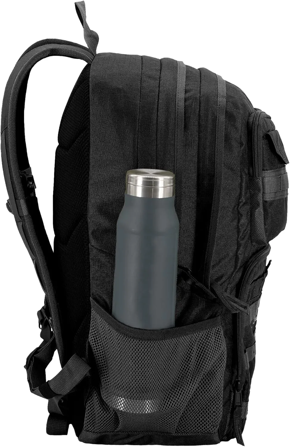 Eddie Bauer Cargo Backpack with Organization Compartments and Hydration/Laptop Compatible Sleeve, Black, 30L