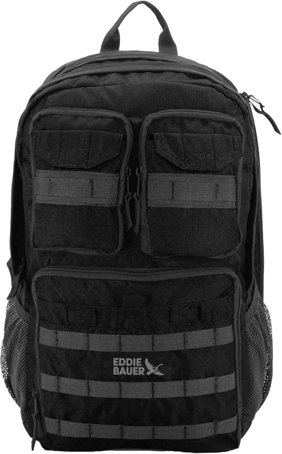 Eddie Bauer Cargo Backpack with Organization Compartments and Hydration/Laptop Compatible Sleeve, Black, 30L