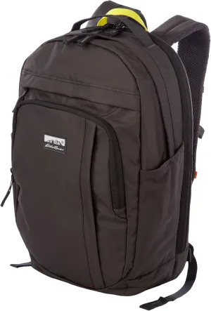 Eddie Bauer Venture Backpack with Organization Compartments and Hydration/Laptop Compatible Sleeve, Carbon Black, 30L