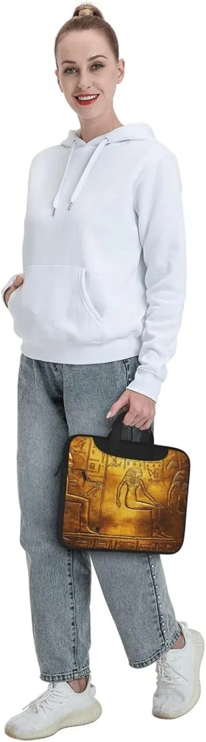 Egypt Hieroglyphics Print Versatile Laptop Bag Men's Laptop Case & Womenâ€™s Computer Bag with Shoulder Strap