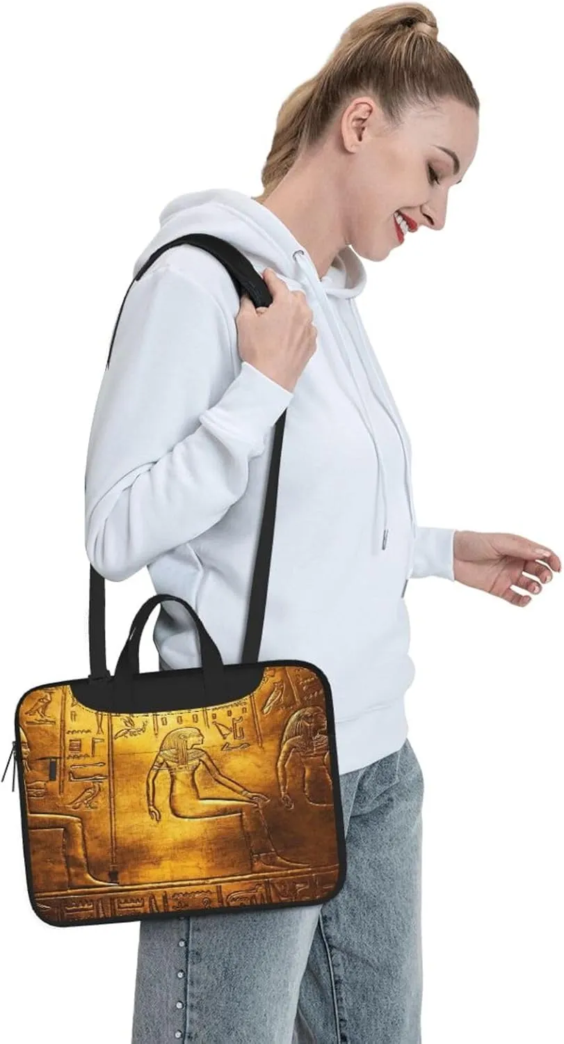 Egypt Hieroglyphics Print Versatile Laptop Bag Men's Laptop Case & Womenâ€™s Computer Bag with Shoulder Strap