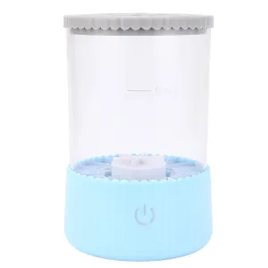 Electric Makeup Brush Cleaner 7000RPM USB Plug in, Automatic Makeup Brush Cleaner Machine and Dryer, Innovative Transparent Design, Two Cleaning Modes, Accommodate Various Brush