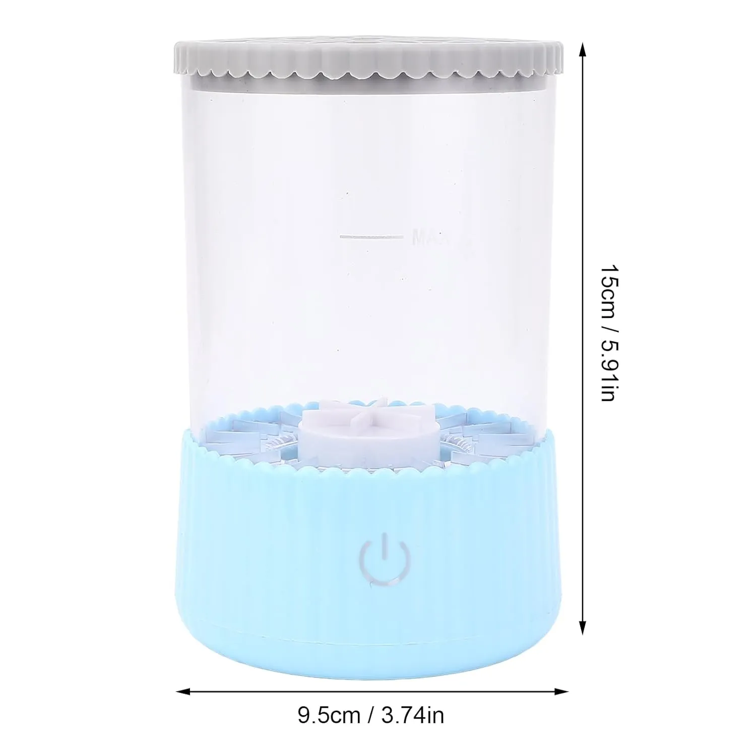 Electric Makeup Brush Cleaner 7000RPM USB Plug in, Automatic Makeup Brush Cleaner Machine and Dryer, Innovative Transparent Design, Two Cleaning Modes, Accommodate Various Brush