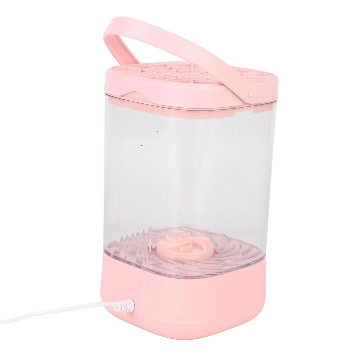 Electric Makeup Brush Cleaner Automatic Cleaning Machine Portable Device for Home Beauty Salon (Pink)