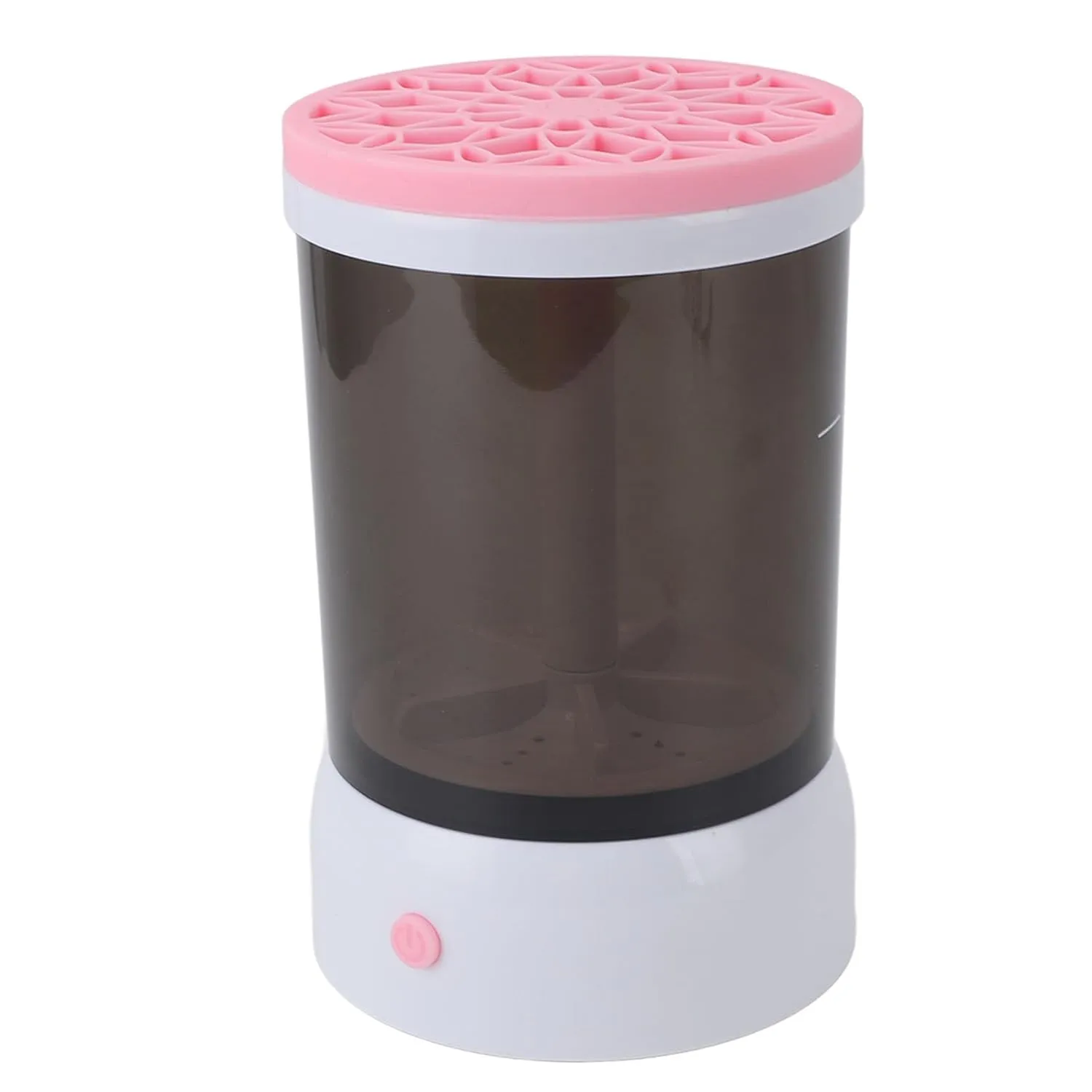 Electric Makeup Brush Cleaner Black Semi Transparent Body Makeup Brush Machine Quick Dry Portable Automatic Home (Roseate)