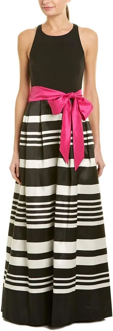 Eliza J Women's Ballgown with Stripe Skirt