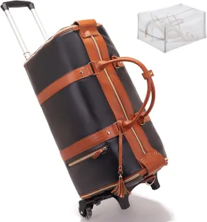 Emmafy Garment Bag, Emmafy Travel Bags for Women, Emmafy Travelsmart Garment Bag (Black with wheels)