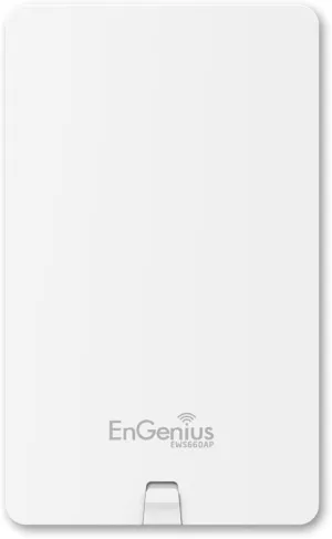 EnGenius Technologies EWS660AP Wi-Fi 5 AC1750 3x3 Dual Band Outdoor Managed Access Point Features IP55 Rated, MU-MIMO, 29dBm Transmit Power, GigE Port (PoE Injector and Mounting Kit Included) White