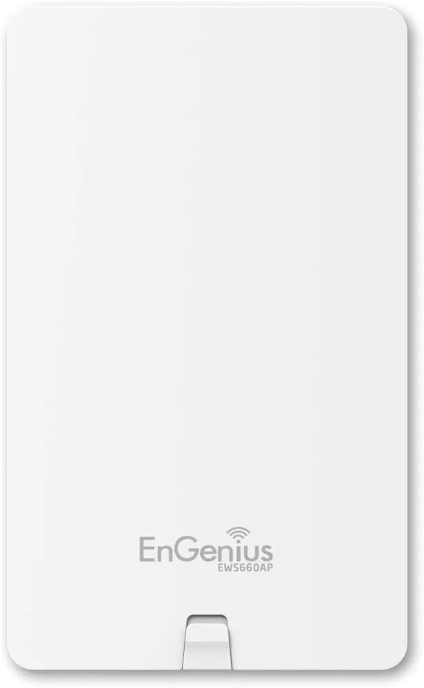EnGenius Technologies EWS660AP Wi-Fi 5 AC1750 3x3 Dual Band Outdoor Managed Access Point Features IP55 Rated, MU-MIMO, 29dBm Transmit Power, GigE Port (PoE Injector and Mounting Kit Included) White