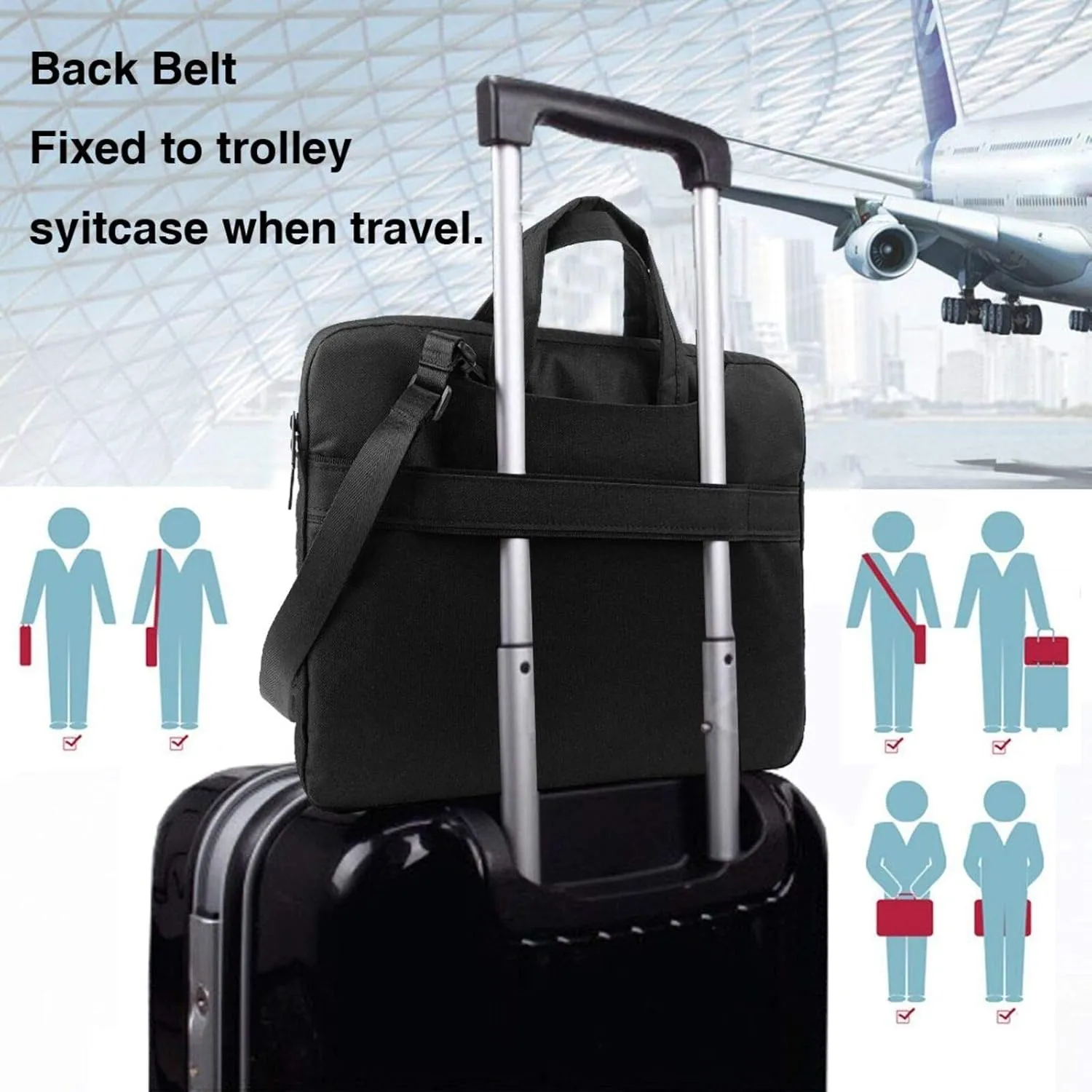 England Symbols Print Versatile Laptop Bag Men's Laptop Case & Womenâ€™s Computer Bag with Shoulder Strap