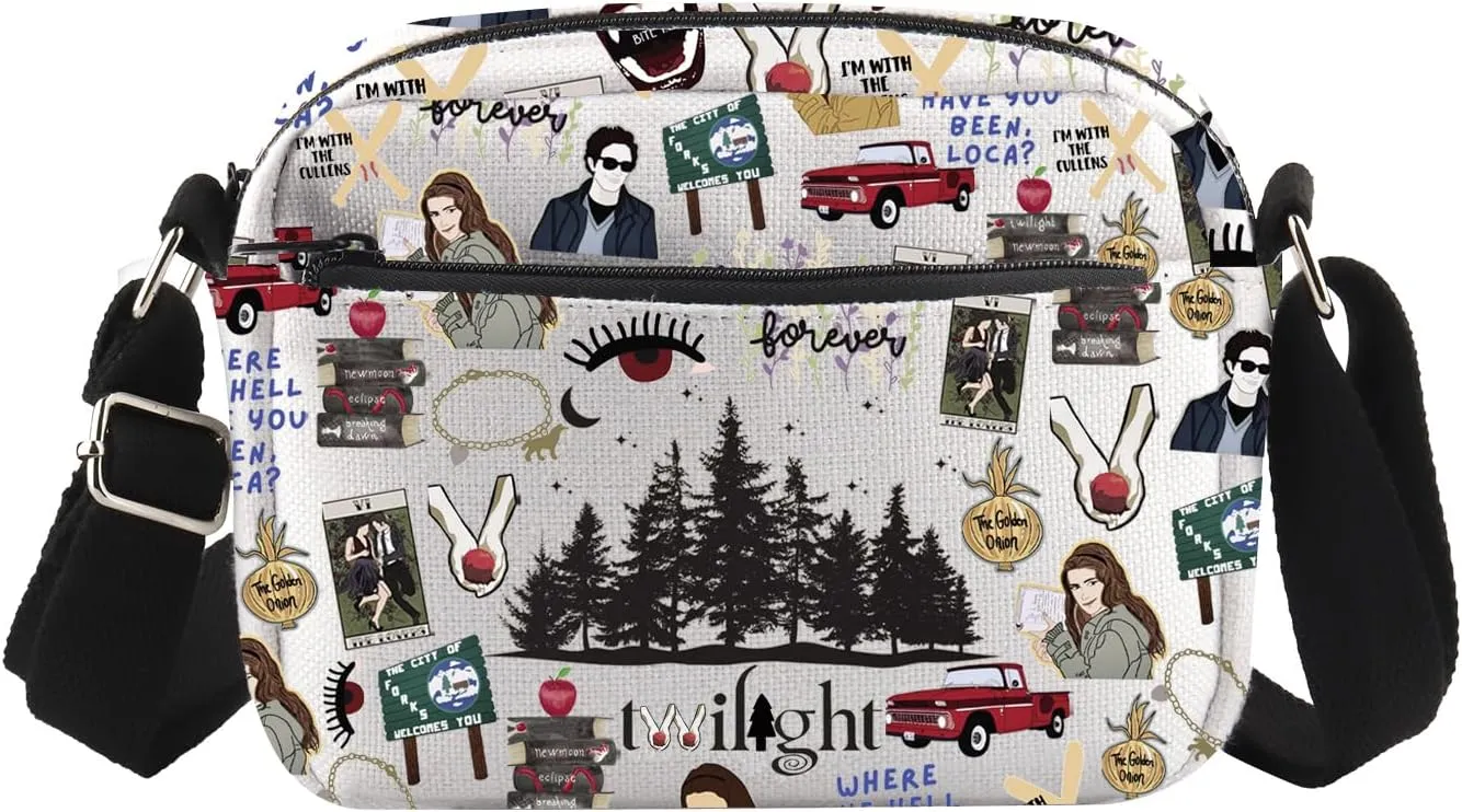 Ensianth Vampire Gift Forks Crossbody Messenger Bag