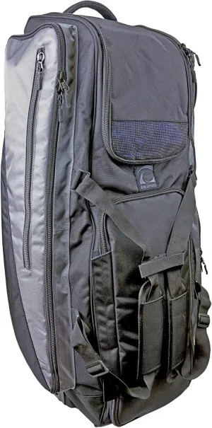 Epic Black/Grey Baseball Wheeled Hanging Fence-Locker Duffle Bag (40"X15"X12.5") W/Bat Sleeves 40" LONG X 15" WIDE X 12.5" HIGH