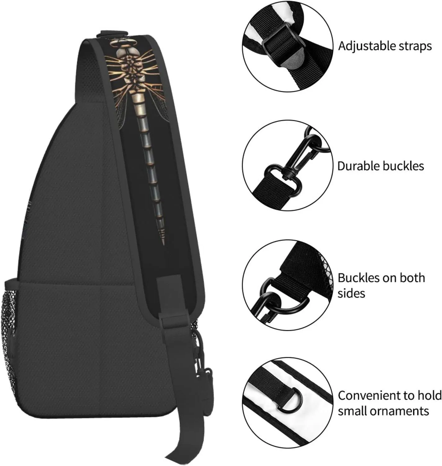 Explosion Firework 3d Unisex Crossbody Backpack Travel Hiking Casual Chest Bags Lightweight Fashion