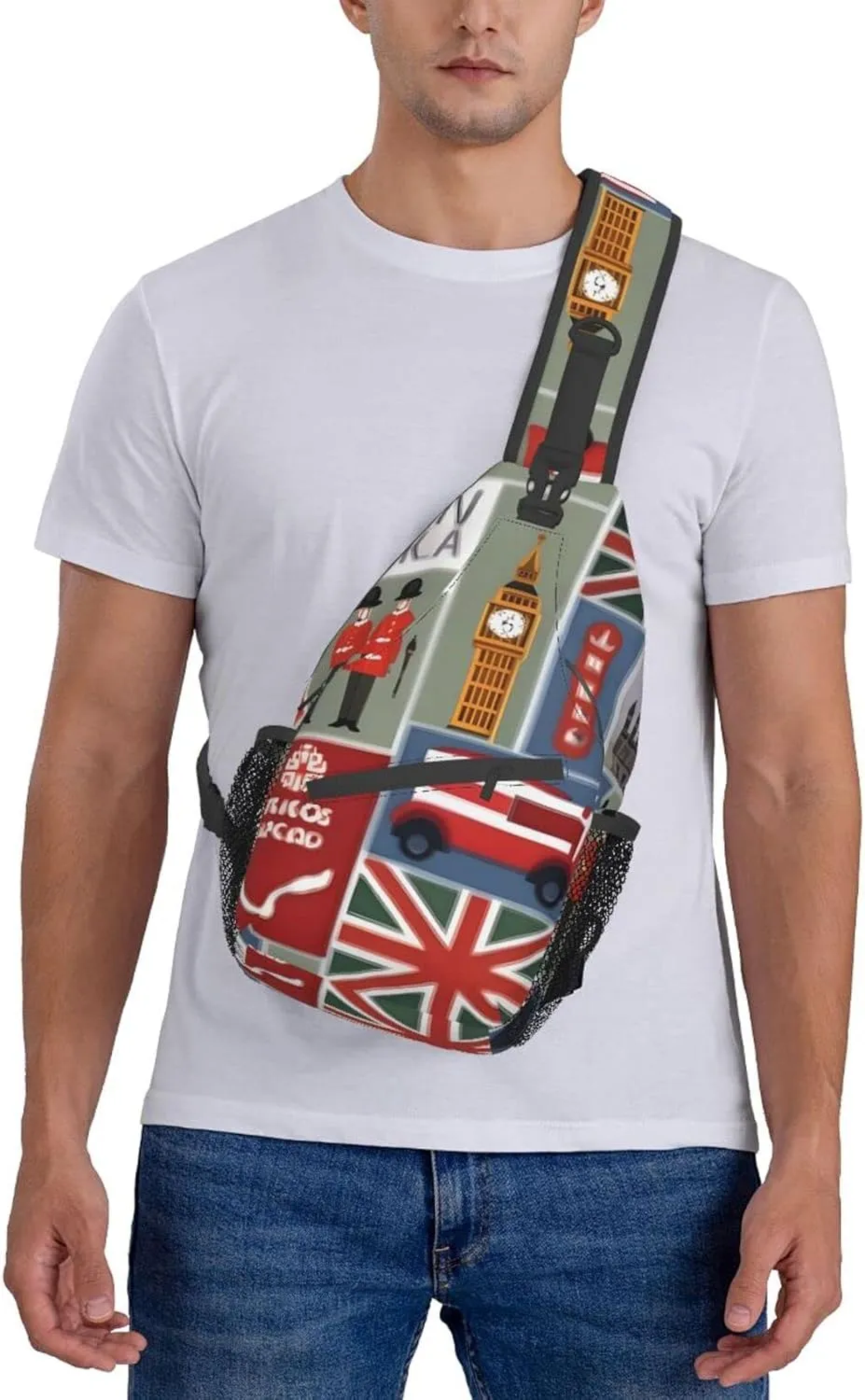 Explosion Firework 3d Unisex Crossbody Backpack Travel Hiking Casual Chest Bags Lightweight Fashion