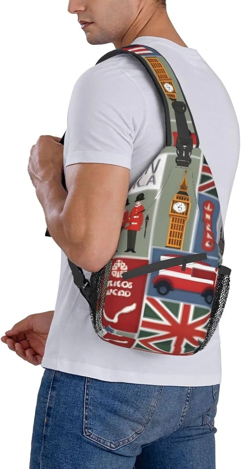 Explosion Firework 3d Unisex Crossbody Backpack Travel Hiking Casual Chest Bags Lightweight Fashion