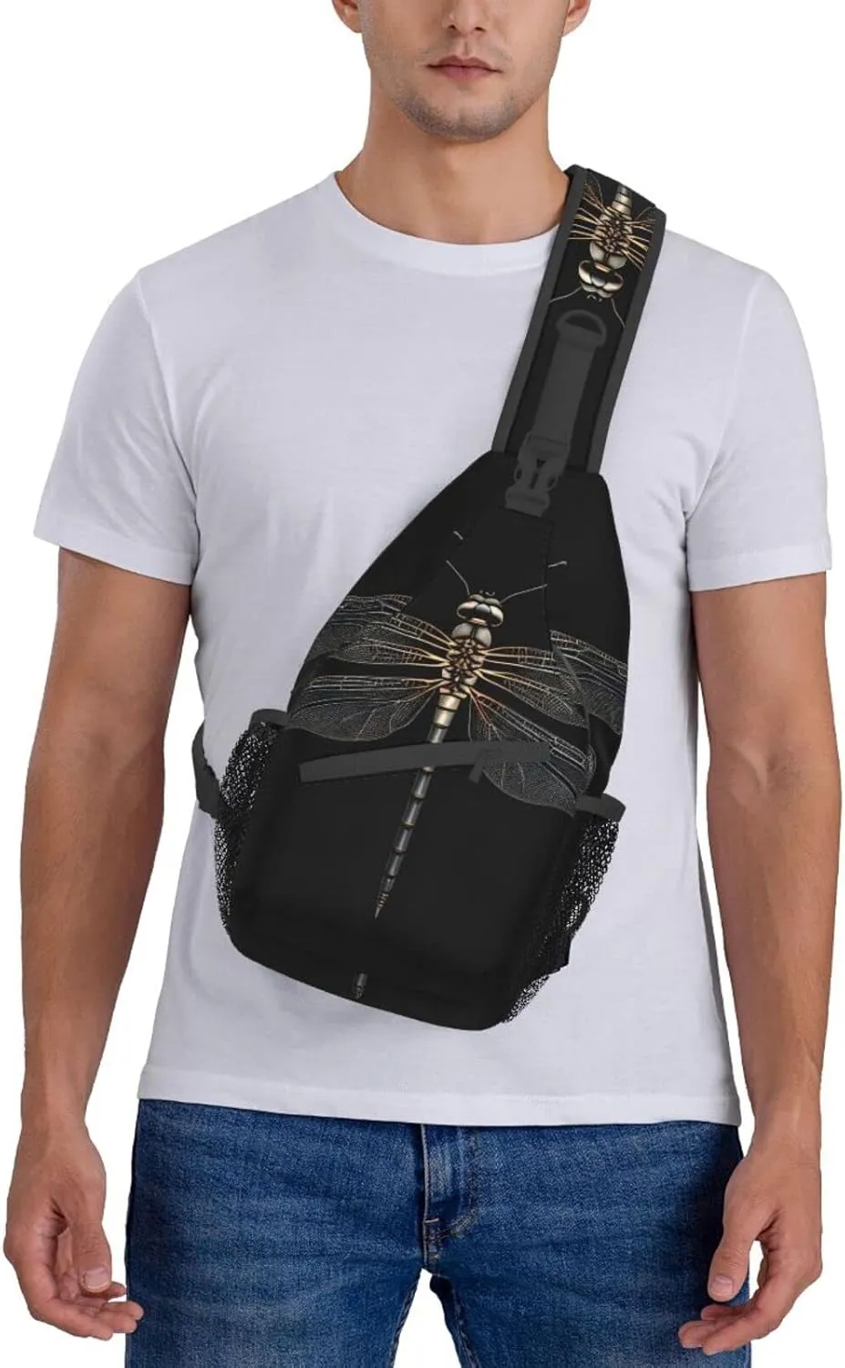 Explosion Firework 3d Unisex Crossbody Backpack Travel Hiking Casual Chest Bags Lightweight Fashion