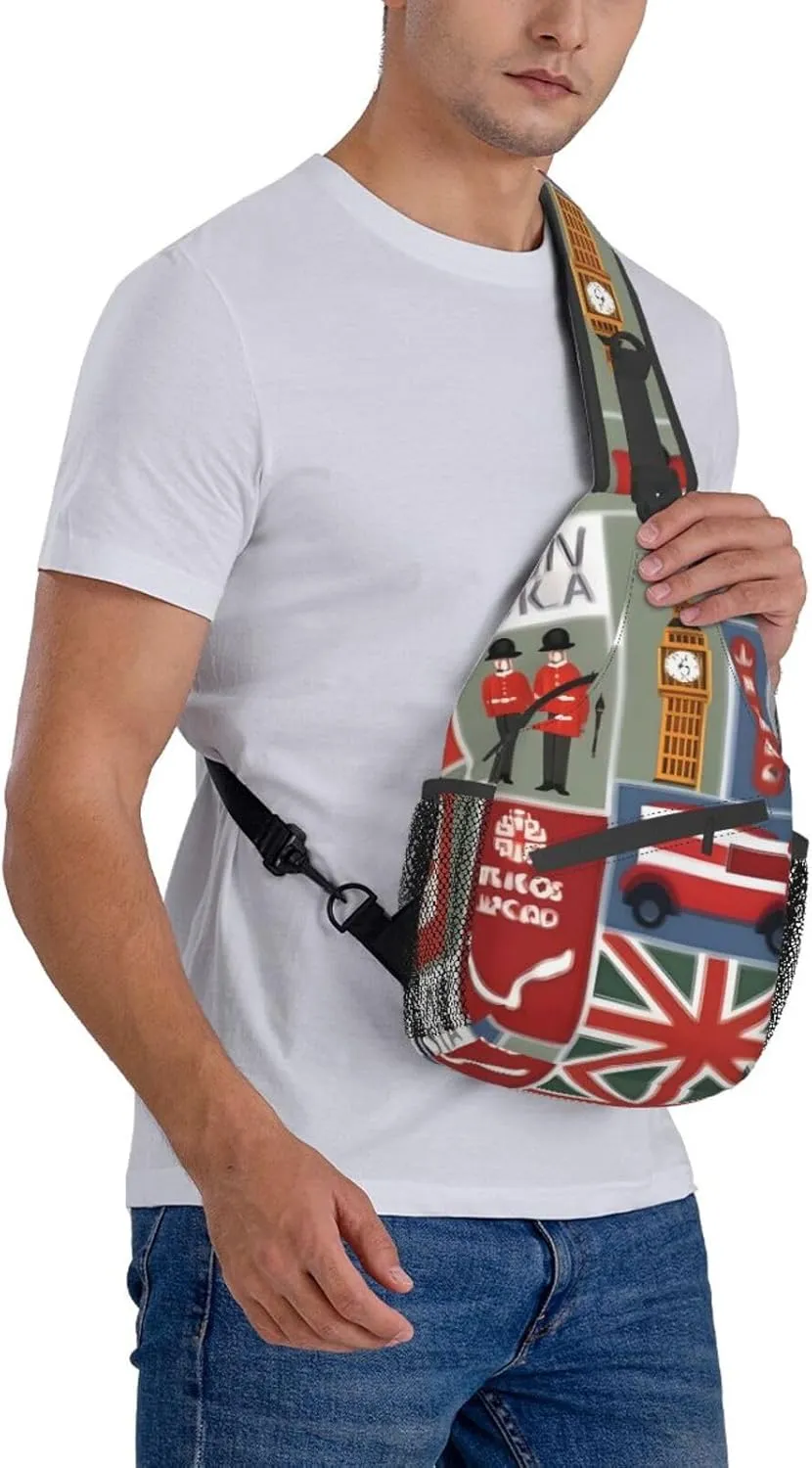 Explosion Firework 3d Unisex Crossbody Backpack Travel Hiking Casual Chest Bags Lightweight Fashion