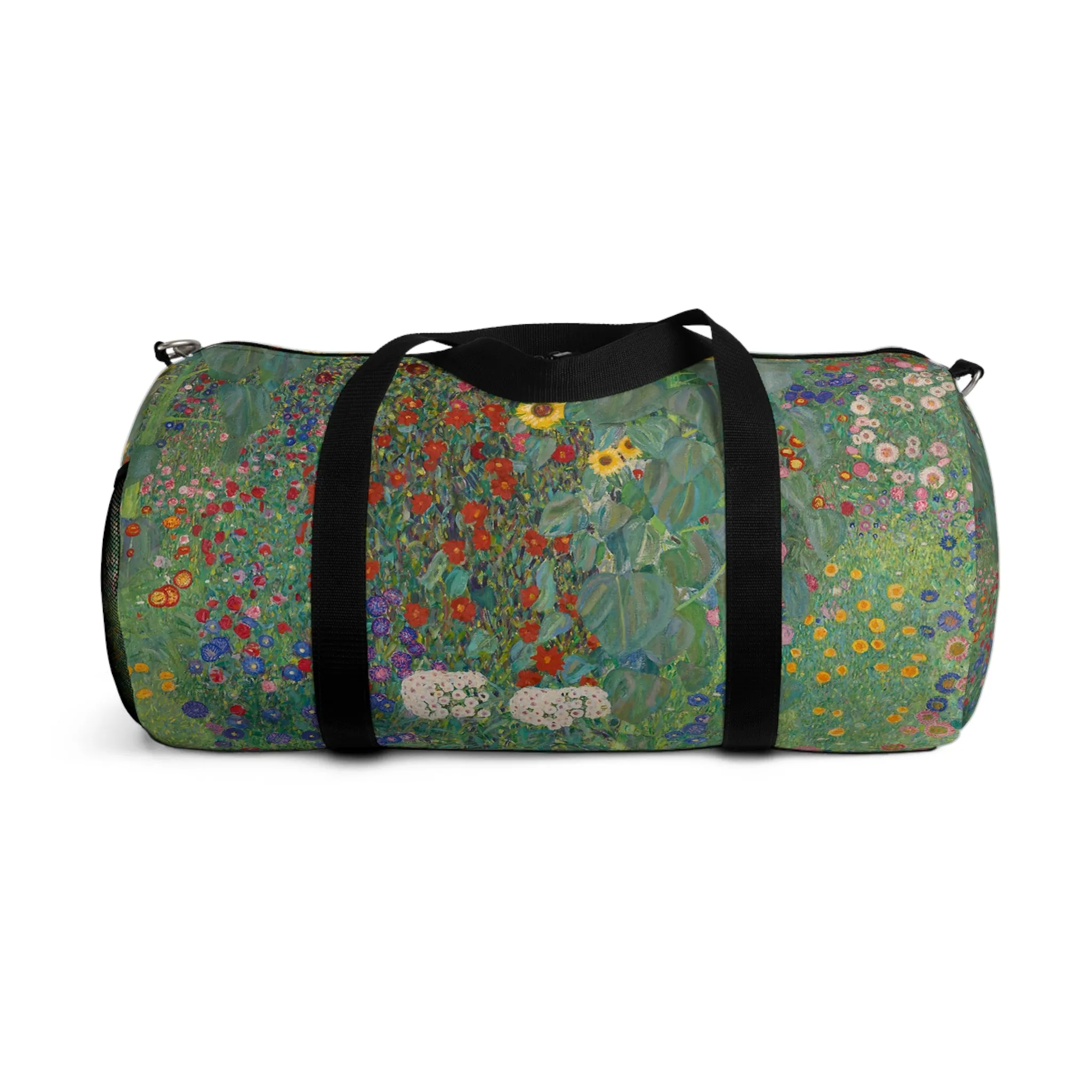 Farm Garden with Sunflowers by Gustav Klimt Duffle Bag