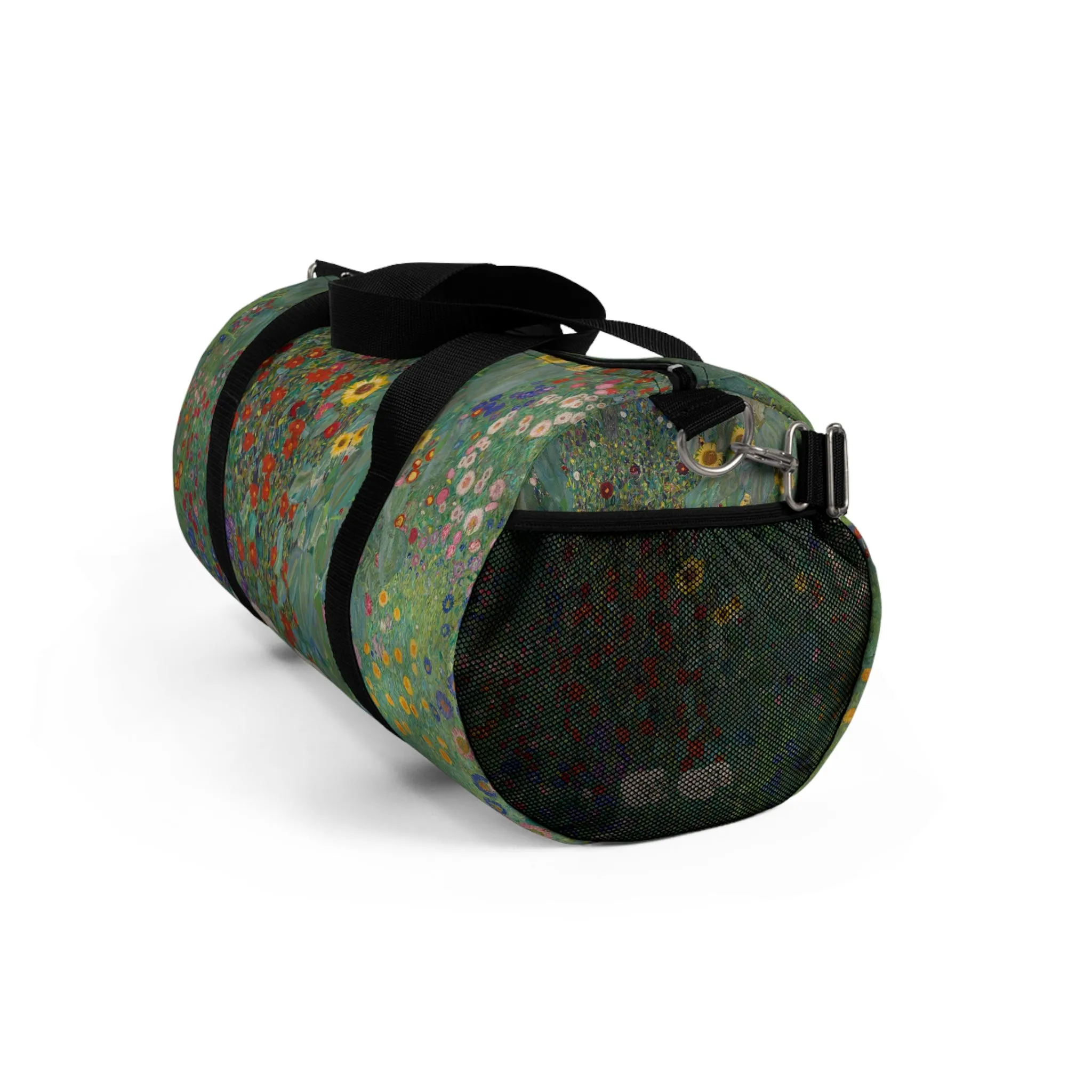Farm Garden with Sunflowers by Gustav Klimt Duffle Bag