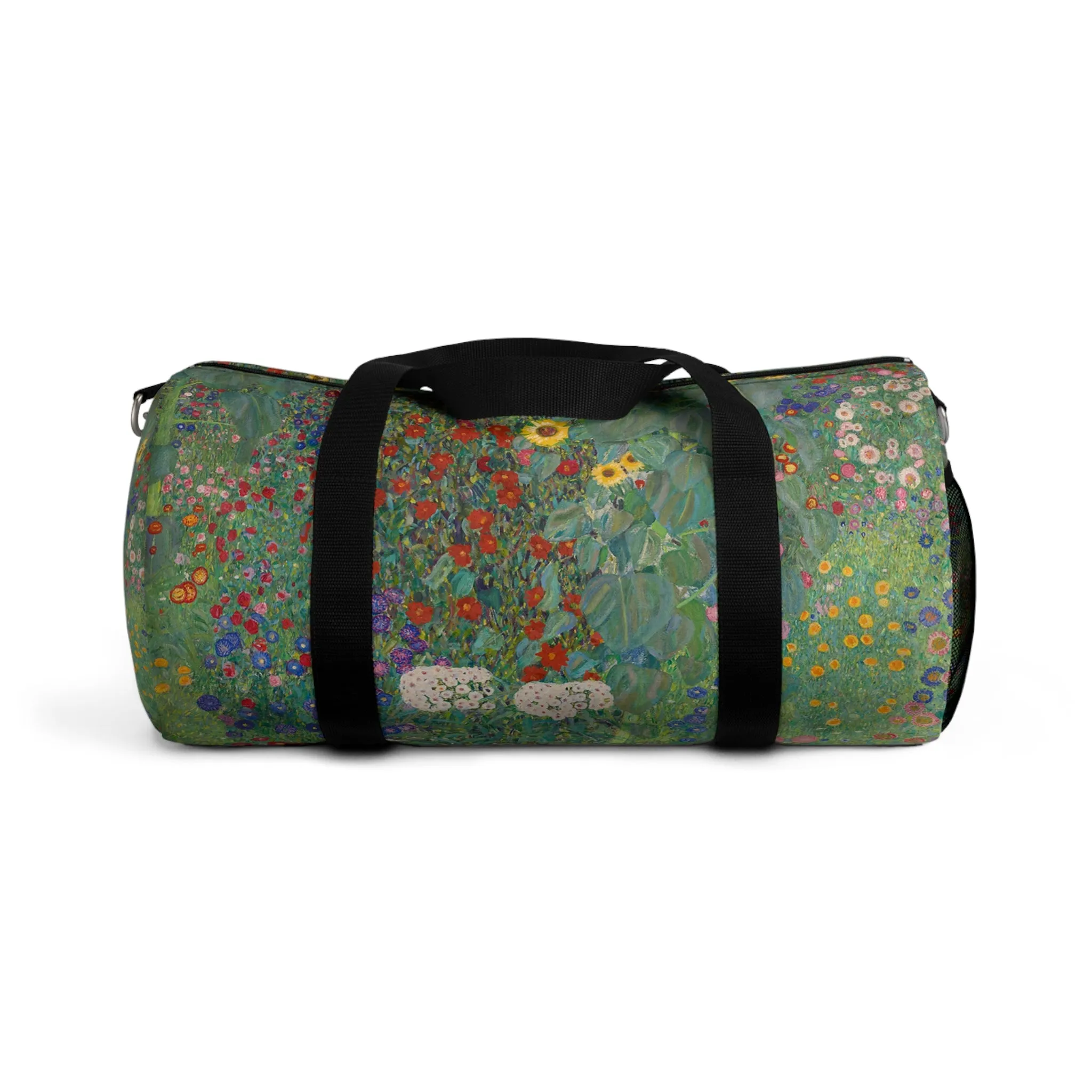 Farm Garden with Sunflowers by Gustav Klimt Duffle Bag