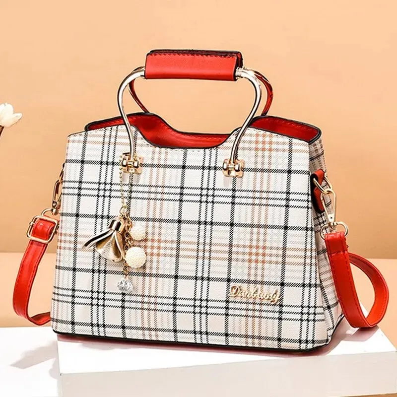 Fashion Handbag Crossbody Bags for Women Faux Leather Bag Adjustable Strap Top Handle Bag Large Capacity Shoulder Bag