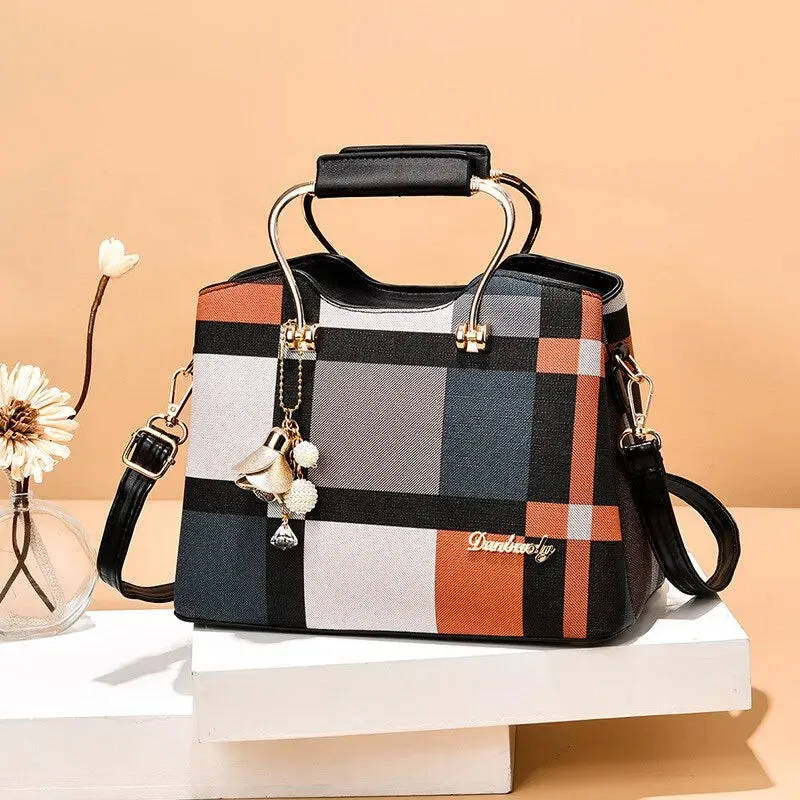 Fashion Handbag Crossbody Bags for Women Faux Leather Bag Adjustable Strap Top Handle Bag Large Capacity Shoulder Bag