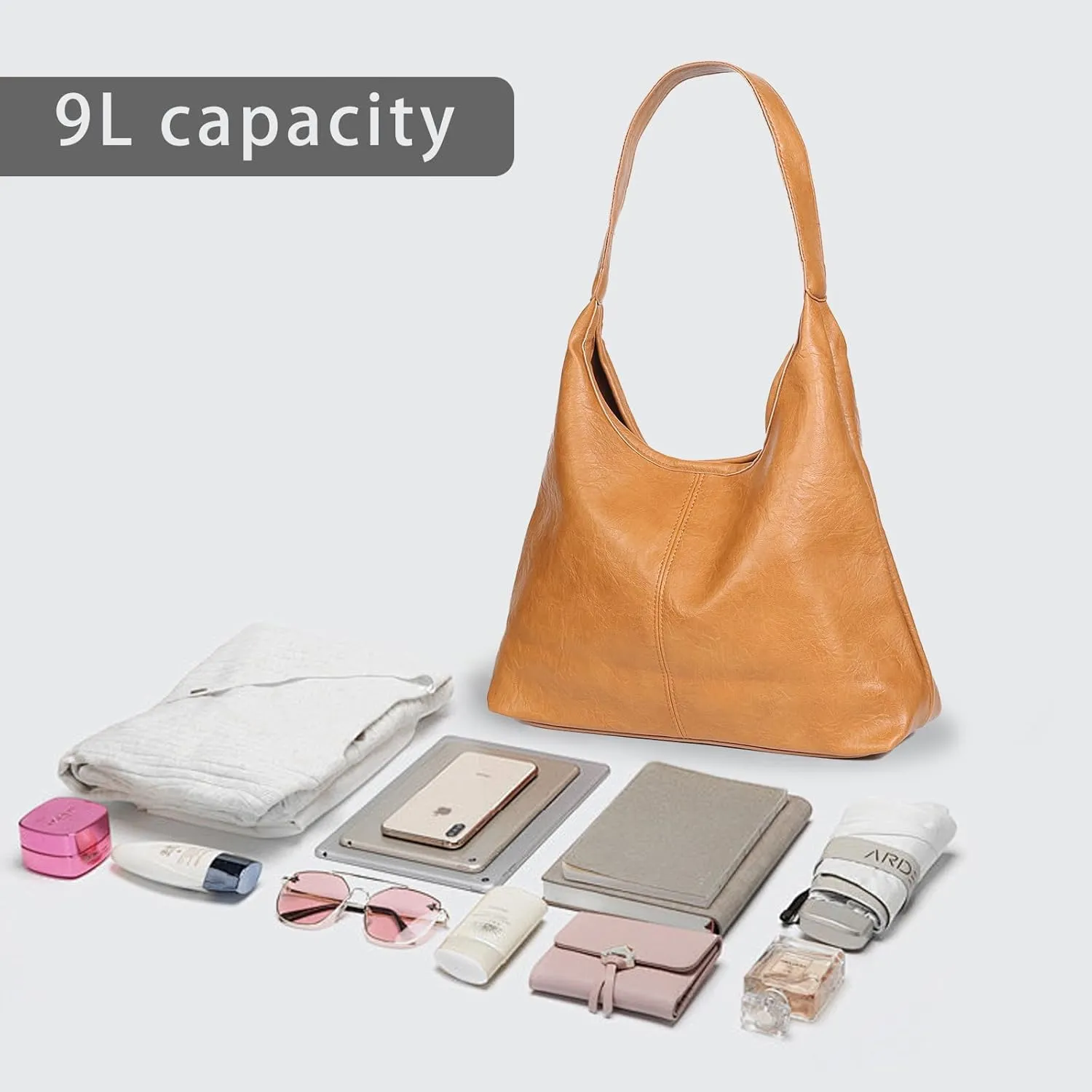 Fashion Women's Tote Bag with Smaller Inner Bag - Pockets, Fixed Length Strap for Hand or Shoulder Carry