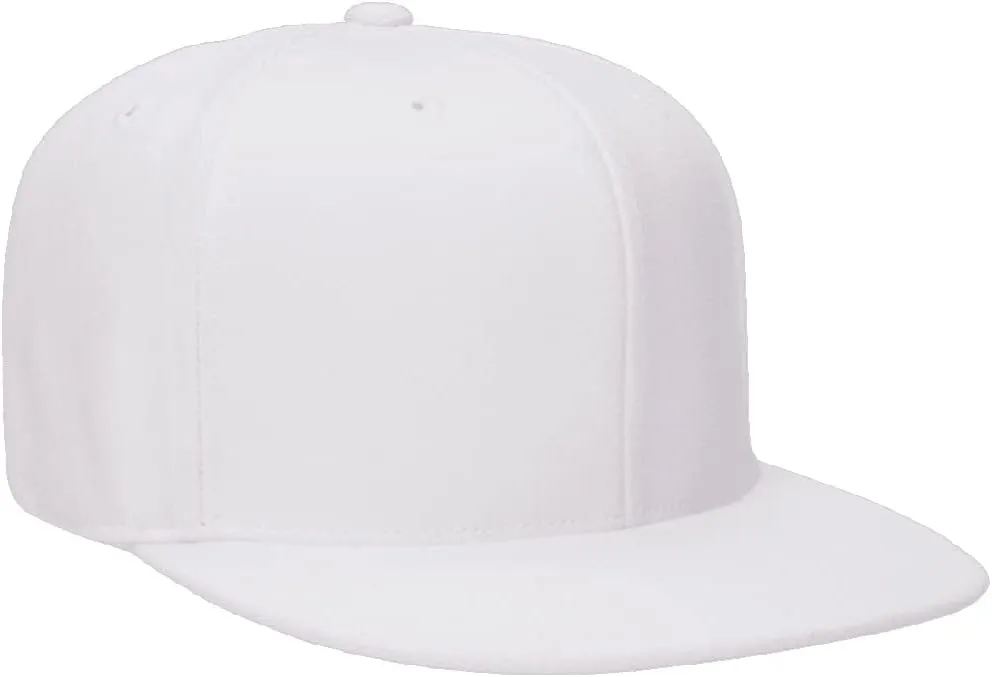 Flexfit Premium 210 Flatbill Fitted Baseball Hat Bundle with THP Cap Catcher