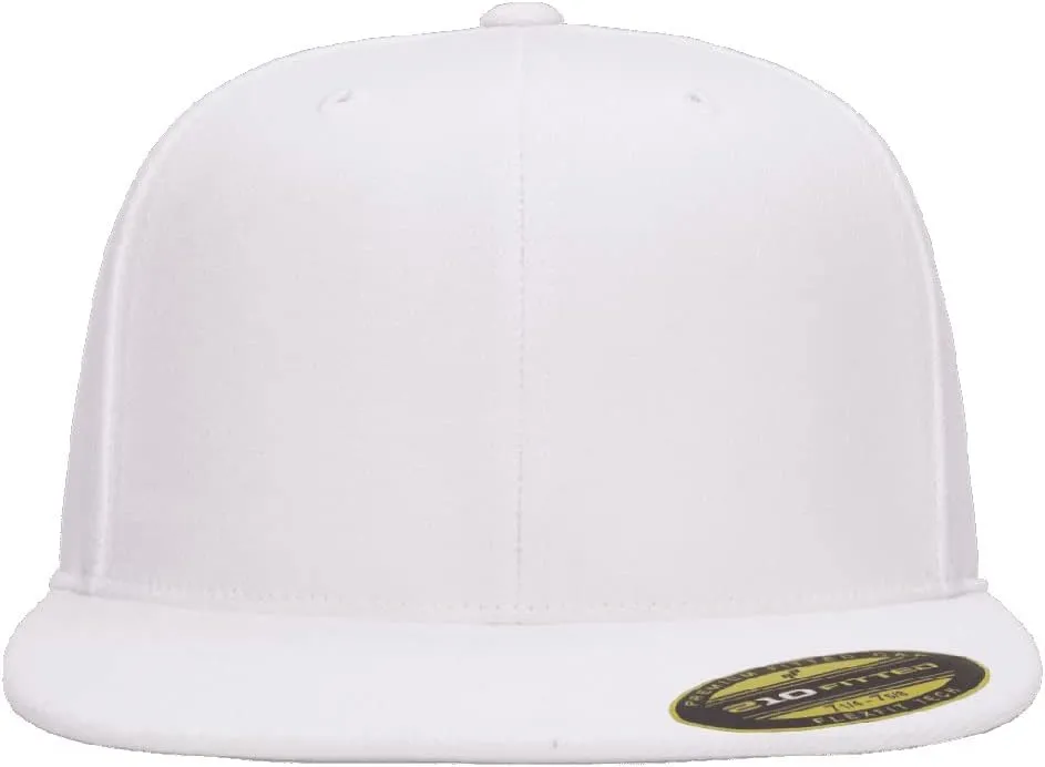 Flexfit Premium 210 Flatbill Fitted Baseball Hat Bundle with THP Cap Catcher