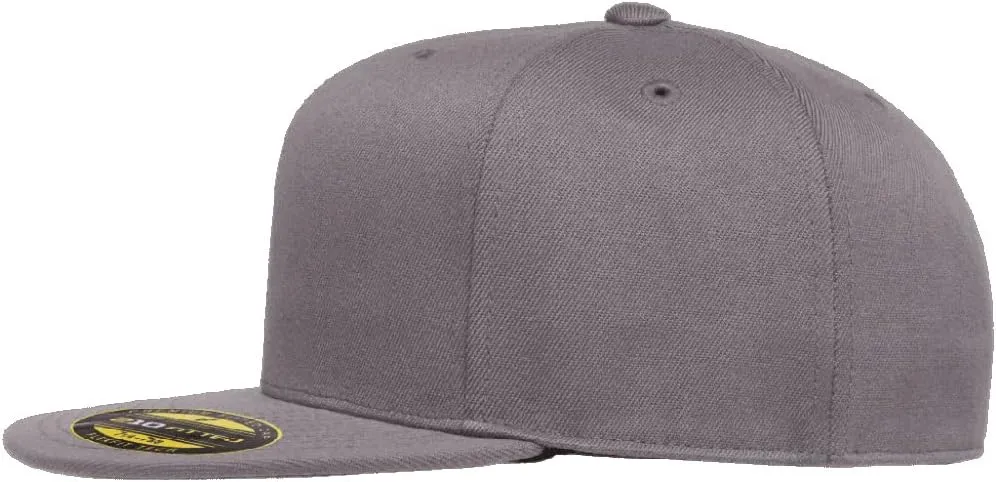 Flexfit Premium 210 Flatbill Fitted Baseball Hat Bundle with THP Cap Catcher