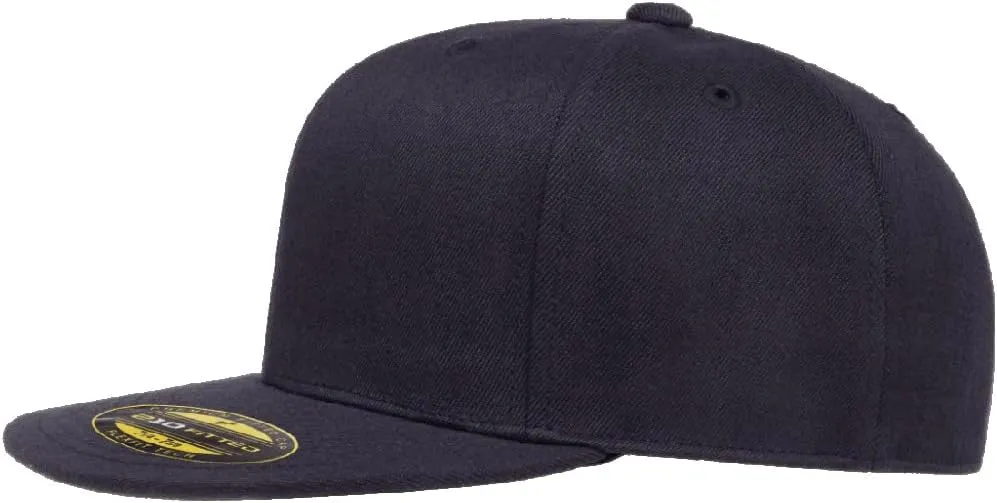 Flexfit Premium 210 Flatbill Fitted Baseball Hat Bundle with THP Cap Catcher
