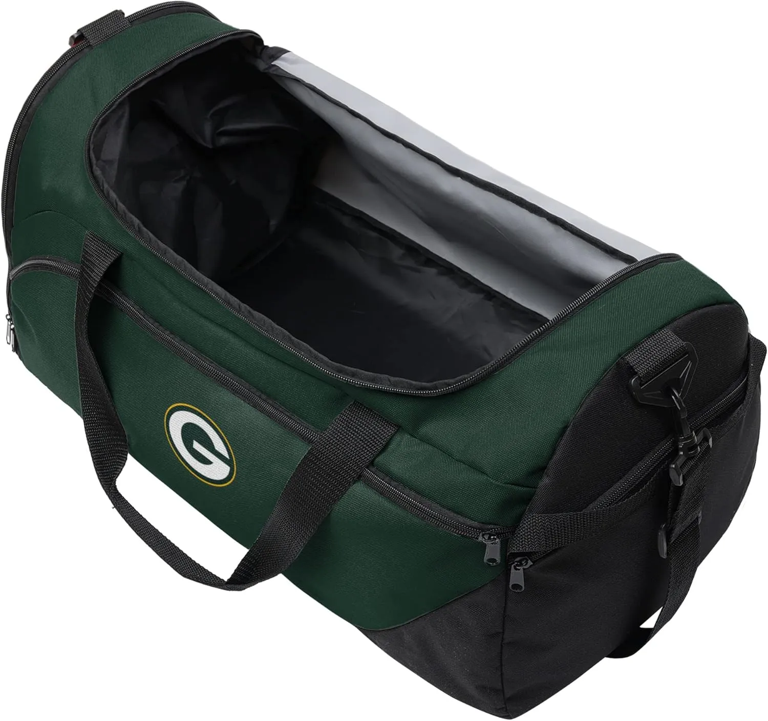 FOCO unisex-adult NFL Solid Big Logo Duffle Bag