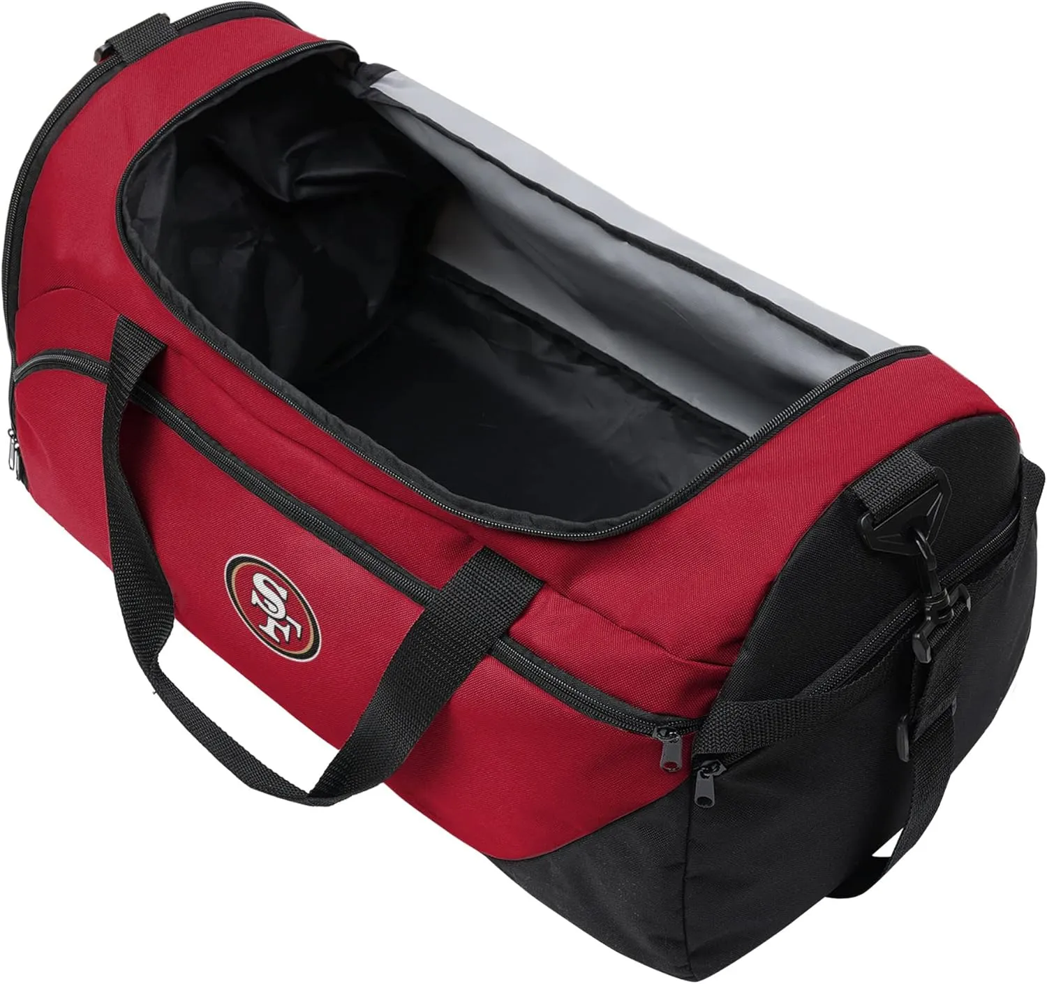 FOCO unisex-adult NFL Solid Big Logo Duffle Bag