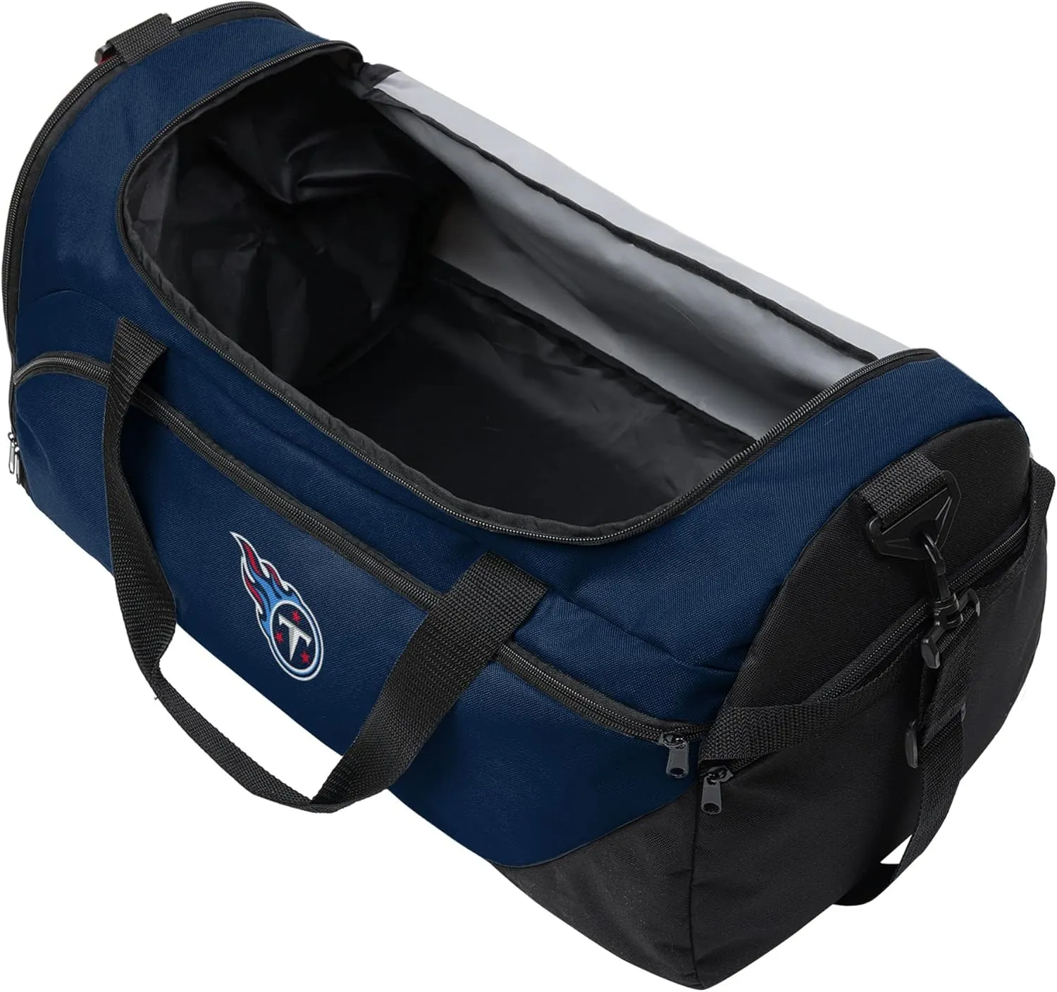 FOCO unisex-adult NFL Solid Big Logo Duffle Bag