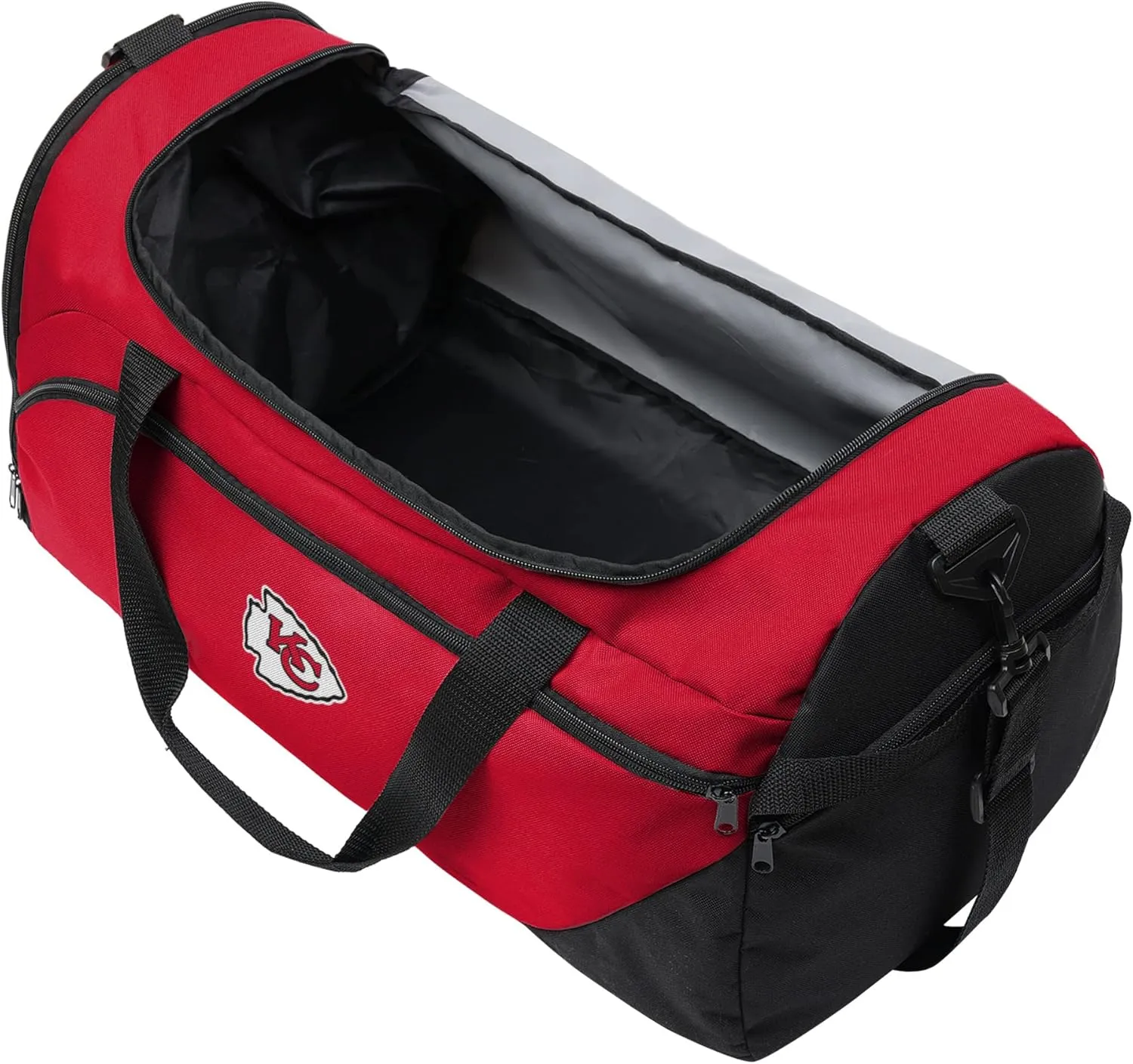FOCO unisex-adult NFL Solid Big Logo Duffle Bag