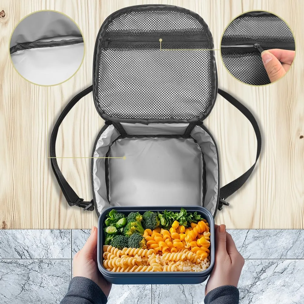 Fox Girls Tote Lunch Bag Teen Lunch Bag for Boys Effectively Protect Meal Kids Cool Kids Back Packs Large Capacity Suit for Elementary Junior Students Handbag Carry Meal