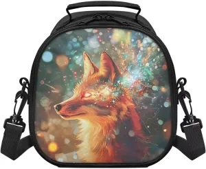 Fox Girls Tote Lunch Bag Teen Lunch Bag for Boys Effectively Protect Meal Kids Cool Kids Back Packs Large Capacity Suit for Elementary Junior Students Handbag Carry Meal