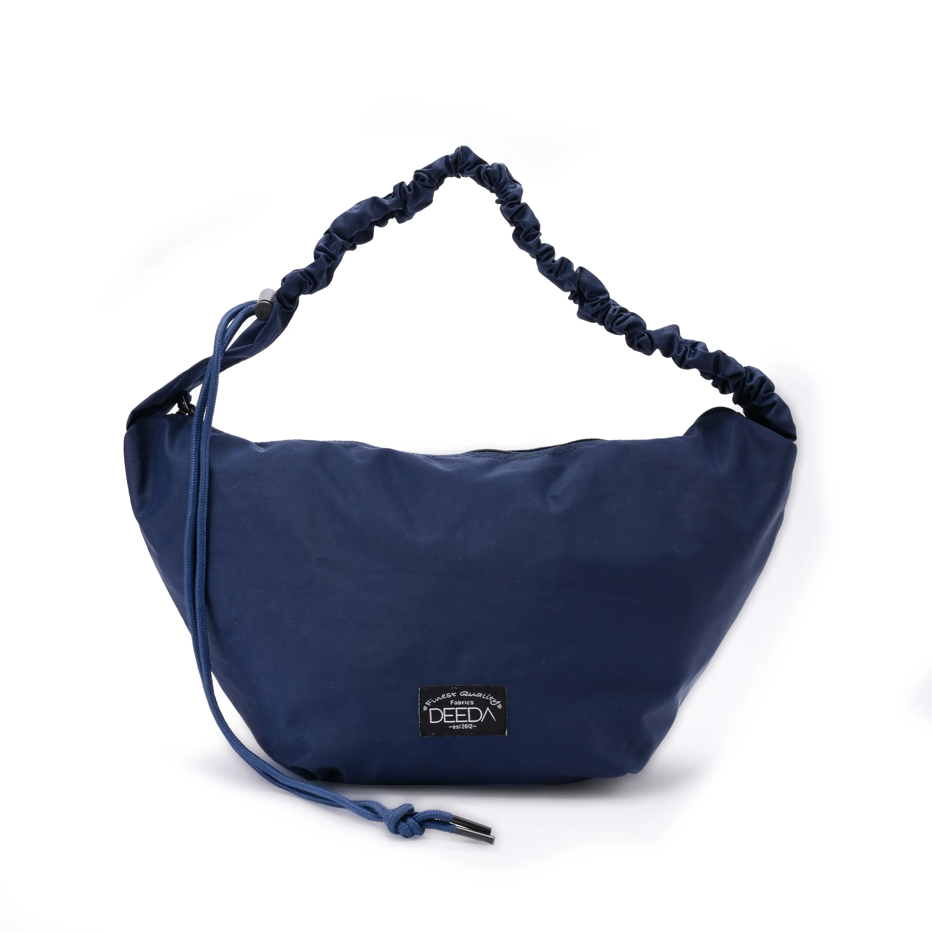 FRILLY HOBO BAG -  NAVY