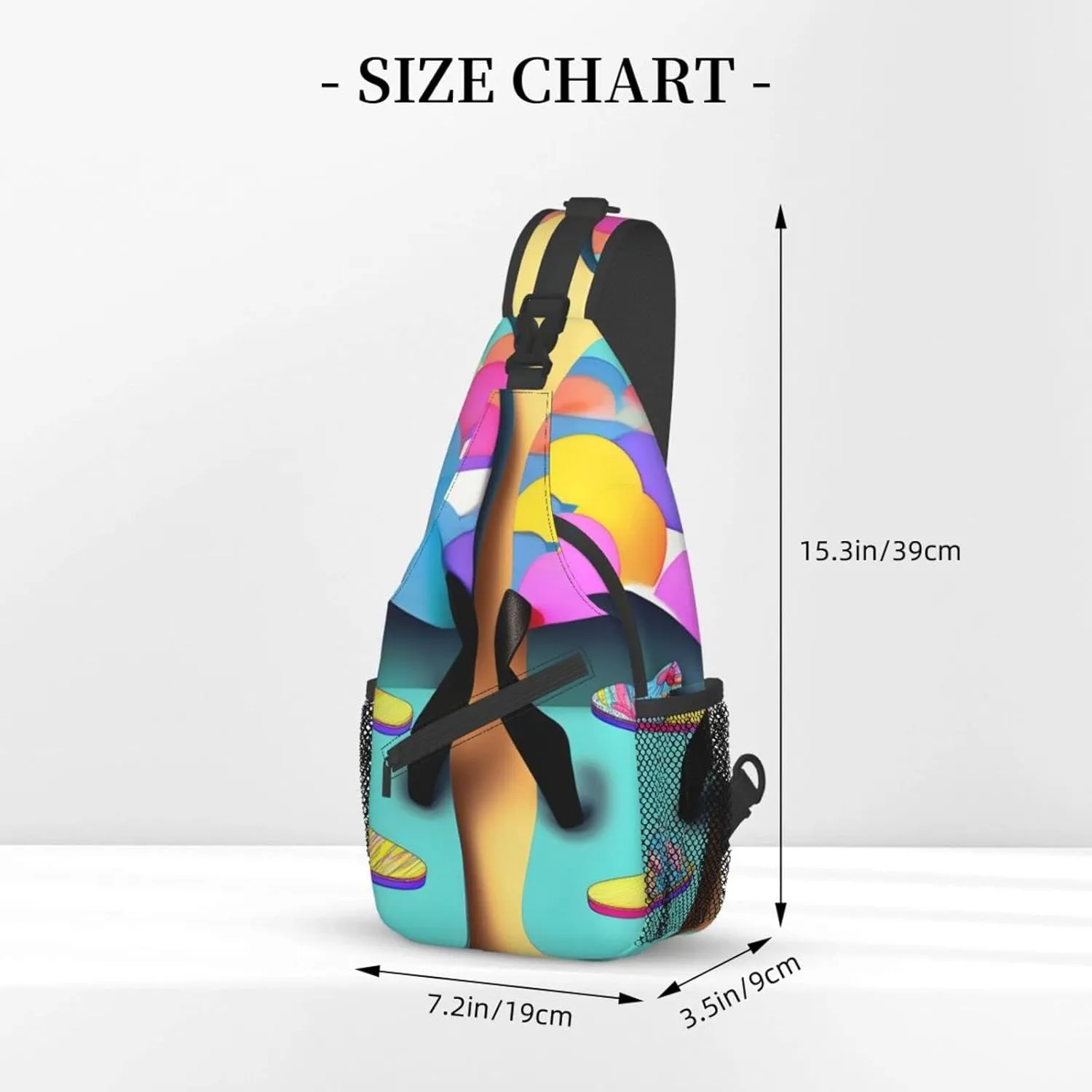 Funny Tennis Racquets And Tennis Balls Unisex Crossbody Backpack Travel Hiking Casual Chest Bags Lightweight Fashion