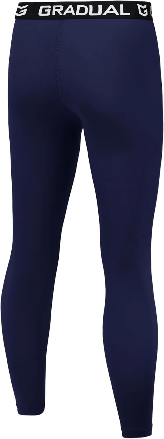 G Gradual Boys Compression Leggings Quick Dry Youth Basketball Football Pants Base Layer Sports Tights for Boys