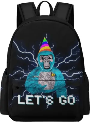 Game Backpacks Tag Backpack Travel Daypack Monkey Laptop Bag For Women Men