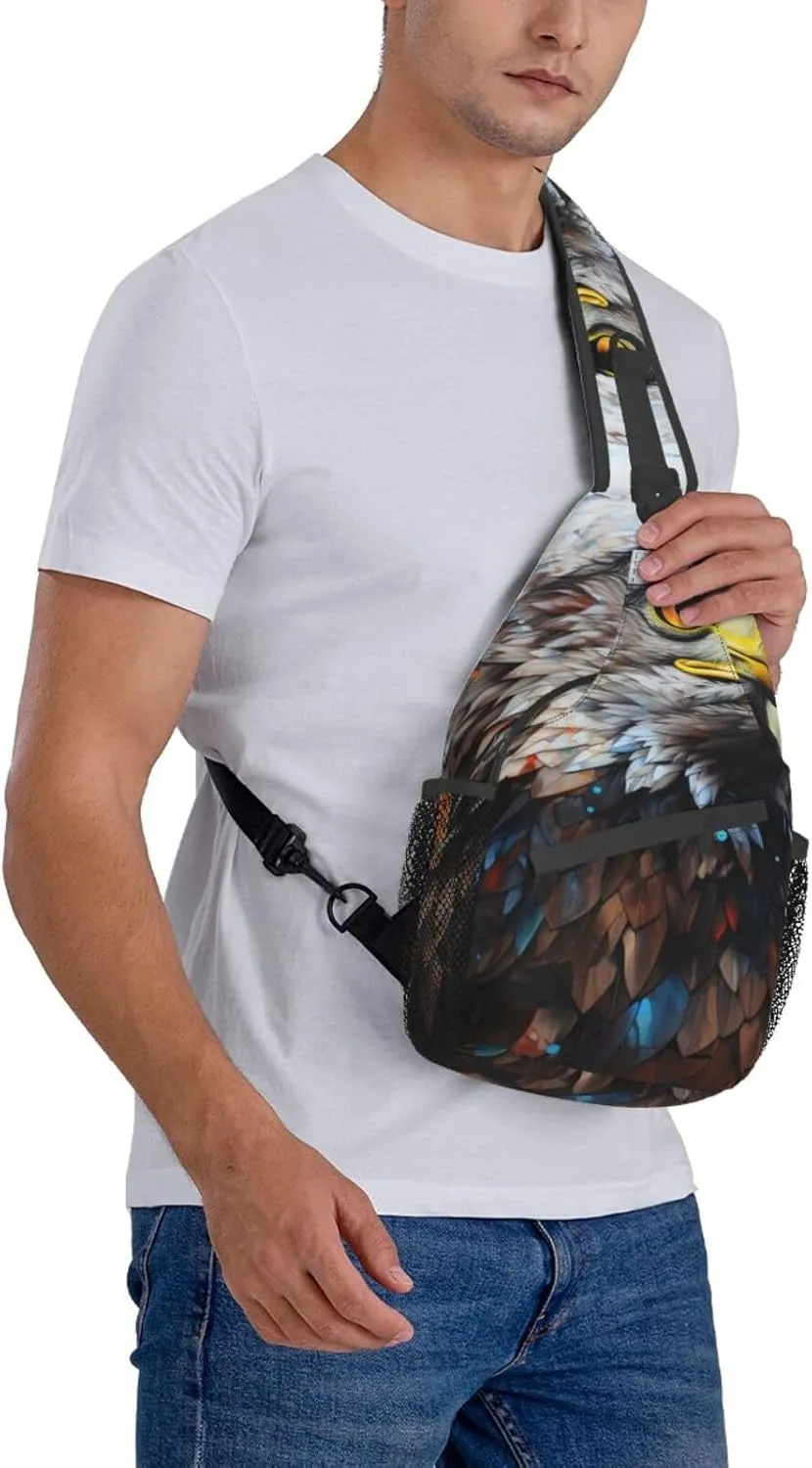 Girl Dance Butterfly Crossbody Bag Chest Shoulder Bag Small Casual Backpack Suitable For Women Men Hiking